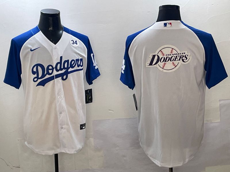 Men Los Angeles Dodgers Blank White blue Game 2025 Nike MLB Jersey style 37->los angeles dodgers->MLB Jersey